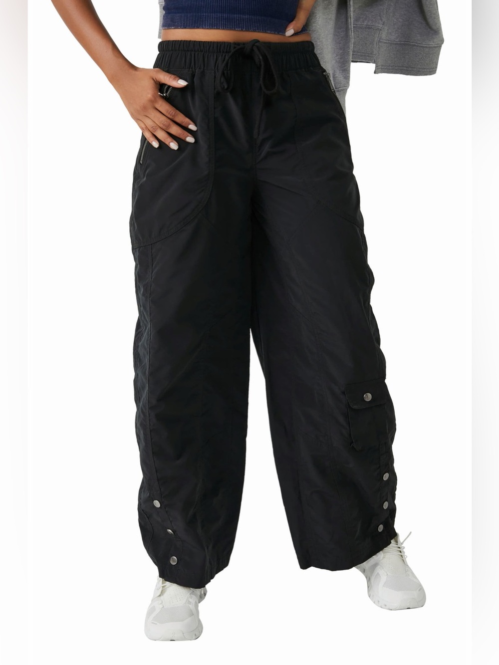 379. Free People Movement Stadium Pants size small charcoal grey like new